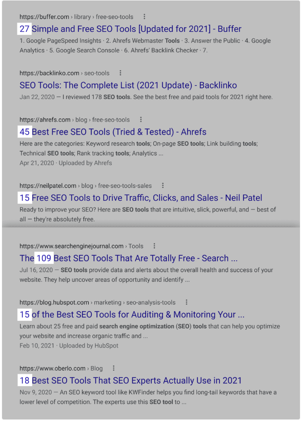 Seo tool